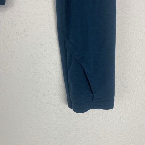 Athleta‎ Shirt Womens XXS Essence Twist Long Sleeve Athleisure Teal Thumbholes - Picture 3 of 9